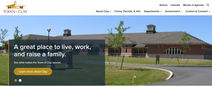 Town of Clay gets updated website